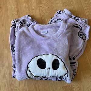 Disney Nightmare Before Christmas Jack Skellington Pajama set Women’s Size XL